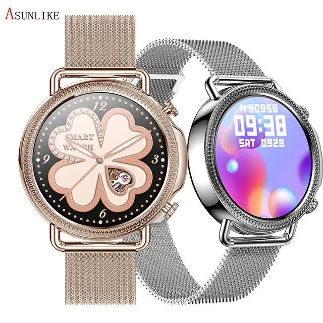 2021 New Women's Watch Smart Alarm Clock Luxury Metal Watch android phone Fashion Sports Smart Watch