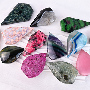 เครื่องประดับคริสตัลธรรมชาติคุณภาพสูง หินคริสตัลธรรมชาติบำบัดจิตวิญญาณ หินมงคลขัดเงาสำหรับตกแต่ง - Product Image 3