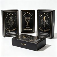 Колода карт Таро из экологически чистой художественной бумаги с индивидуальным OEM-дизайном и печатью, в прочной портативной коробке с руководством пользователя