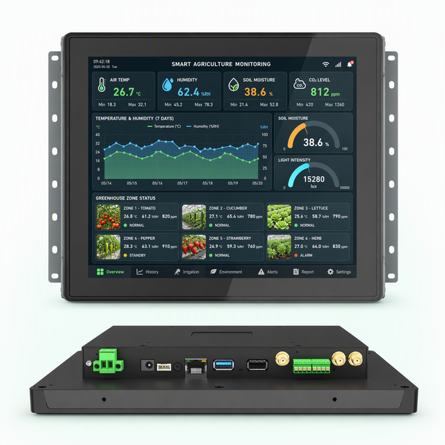 Android 11 Embedded Industrial Panel PC 15.6 Inch Touch Screen RK3568 WiFi 4G VESA Wall Mount HMI Terminal Smart Factory MES