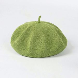 หมวกเบเร่ต์ถักนิตติ้งสำหรับฤดูใบไม้ผลิ/ฤดูร้อน ปี 2025 แฟชั่นทันสมัย สไตล์ลำลอง เหมาะสำหรับคนศีรษะใหญ่ ใส่เที่ยวกลางแจ้ง ระบายอากาศได้ดี ใช้ได้ที่ชายหาด - Product Image 6