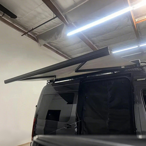 Toldo parasol <span class=keywords><strong>RV</strong></span> de montaje lateral motorizado Manual Awnlux para toldo de autocaravana con tira LED - Product Image 1