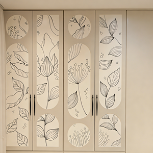 Armario Moderno con Puerta de Papel Tapiz Personalizado y Asequible BALOM, con Bisagras de Cierre Suave, Muebles de Dormitorio - Product Image 4