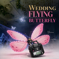 Drone Papillon Télécommandé RC LED à Ailes Battantes pour Cérémonie de Mariage, Première Danse de la Mariée, Demande en Mariage, Événements et Spectacles Aériens - Vente Chaude
