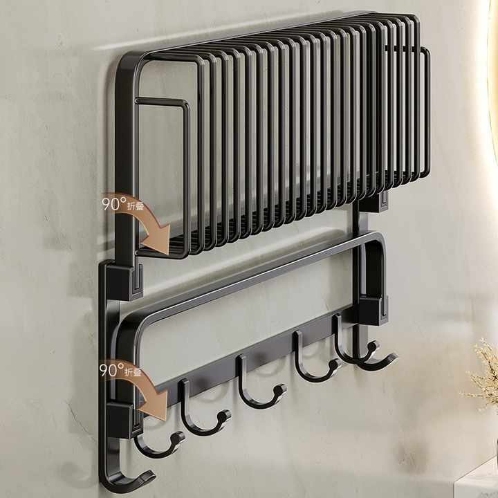 Bathroom Sanitary Ware Set - Modern Wall Mounted Towel Rack
