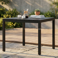 Quadratischer Outdoor-Esstisch für Gewerbliche Terrassen und Außengastronomie