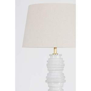 Floor Lamp White Ceramic Stack Design 400mm Wide 1550mm High Led <b>Light</b> Home Decor - Product Image 2