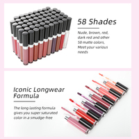 Rouge à lèvres liquide mat vegan imperméable de haute qualité, personnalisable, en gros, sous marque privée, pour revendeurs