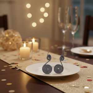 Pendientes Espirales Hechos a Mano con Tela Estilo Boho, Pendientes Colgantes de Estilo Étnico Africano para Fiesta - Product Image 3