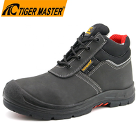 Chaussures de sécurité pour hommes Tiger Master Hro, résistantes aux acides, antidérapantes, avec semelle en caoutchouc, embout en acier, anti-perforation, pour l'industrie pétrolière et minière, CE S1P