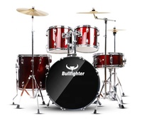 DW1 populaire complet pleine taille 5 tambours 3 cymbales 3 couleurs peuplier adulte Portable pratique pour débutant batterie ensemble