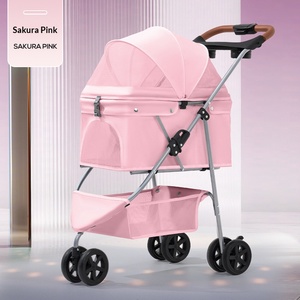 <span class=keywords><strong>Poussette</strong></span> multifonctionnelle à trois roues pour animaux de compagnie, légère, pliable, stable, pour chiens et chats, promenades quotidiennes, voyages en plein air - Product Image 3