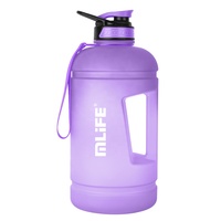Bouteille d'eau de sport en plastique de 2,2 L, grande capacité, avec marqueurs de motivation, idéale pour la gym – Meilleure vente