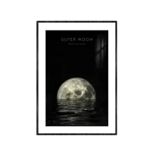 2023 Custom Painting The Moon Paintings And Wall Arts And Seascape Painting Pictures Living Room Wall Decoration