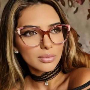 Gafas con Logotipo Personalizado, Retro, TR90, Anti Luz Azul, para Mujer, Montura de Ojo de Gato, Gafas para Computadora, Bloquean la Luz Azul - Product Image 1