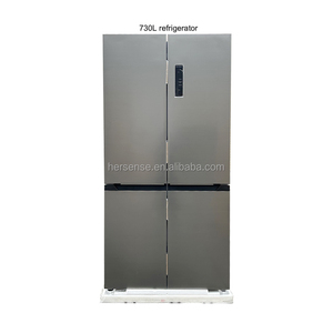 ตู้เย็นแบบประตูฝรั่งเศส 220V 110V แบบคู่ 730 ลิตร ตู้เย็นแบบ 4 ประตู ตู้แช่แข็ง สำหรับใช้ในบ้านและเชิงพาณิชย์ - Product Image 2