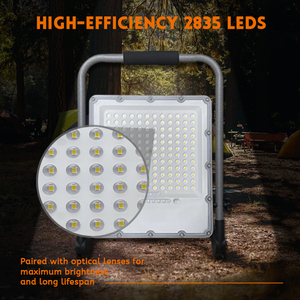 GCOTS Outdoor 8W 12W Portable Handheld LED Work <b>Light</b> Rechargeable <b>Flood</b> Lamp for Outdoor, Garden, and Camping Use - Product Image 4