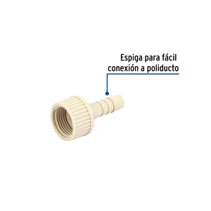 Adattatore femmina mobile in polipropilene 3-4X3-8 scatola da 10 unità adattatore per categoria di prodotto Foset