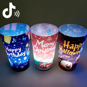 Bán Buôn Tùy Chỉnh Âm Thanh Điều Khiển <span class=keywords><strong>LED</strong></span> Cup Rượu Vang Thủy Tinh Sáng Đồ Uống Cốc Âm Thanh Điều Khiển Ánh Sáng <span class=keywords><strong>LED</strong></span> Cup Cho Bar Đảng - Product Image 1