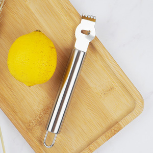 Pelador de limones de acero inoxidable, rallador de naranjas y pomelos, herramienta de cocina manual para cítricos - Product Image 1