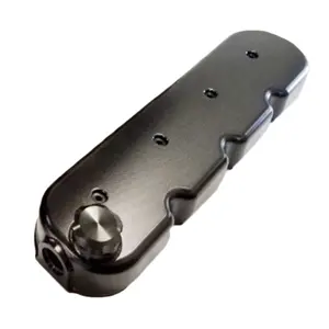 custom cnc machined billet black anodized car engine valve cover