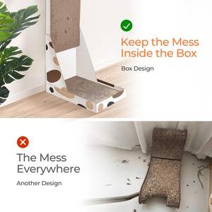 גדול בצורת חתול אנכי חריטה דלת דלת משטח ריהוט קיר חתולים - Product Image 3