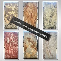 Panel Dinding Latar Belakang Plafon Dalam/Luar Ruangan dari Batu Lunak yang Dapat Dibengkokkan, Marmer Transparan Ultra Tipis 2mm dan Batu Giok Buatan