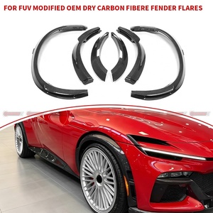 Extensions d'ailes en fibre de carbone sèche style OEM pour Ferrari Purosangue FUV, extensions de passages de roues pré-imprégnées véritables, largeur de carrosserie élargie, amélioration aérodynamique - Product Image 4