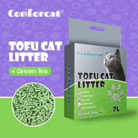 Litière pour animaux de compagnie en tofu écologique, formule jetable, prix bas, approvisionnement en vrac, usine OEM ODM