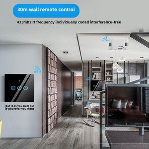 Interruptor Inteligente para el Hogar, con <span class=keywords><strong>Microcontrolador</strong></span>, Luz Conmutable, para Interiores, Placa Rectangular, Wi-Fi, OLED <2'', Táctil - Product Image 2