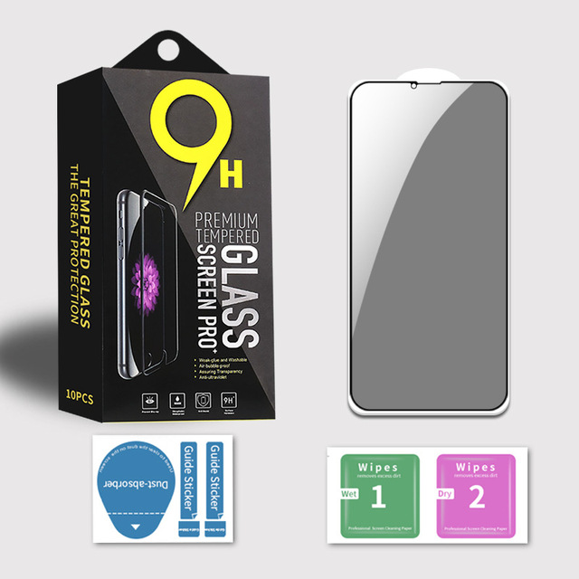 For iPhone 16 Privacy Screen Protector, 9H Anti-Scratch Tempered Glass Screen Film for iPhone 11 12 13 14 15 16 Pro Max Xs 7 8
