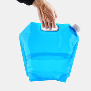 Sac à eau pliable de grande capacité 5L/10L pour l'extérieur, conteneur d'eau portable pour le nettoyage environnemental, l'eau potable, le camping et le barbecue - Product Image 1