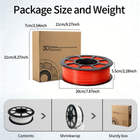 Filamento PLA Mate Sólido Básico de 1 kg y 0,02 mm, Alta Precisión Dimensional, 1,75 mm de Diámetro, para Impresión de Modelos y Manualidades, MEIJIMEI 5 kg