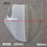 KOLMIO-LAM Pare-brise pour BMW R1200RT 2014-2018, déflecteur de vent pour moto, pare-brise 2015 2016 2017 5MM