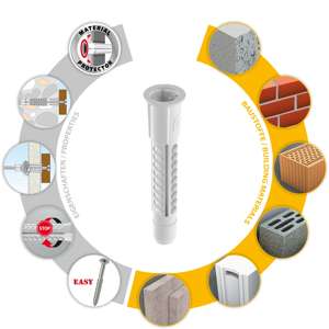 Tapón de pared TOX multiusos Deco 6x28mm en caja redonda - Product Image 4