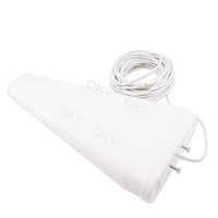 Antenne Yagi directionnelle extérieure 600-4000 MHz 2G/3G/4G/5G 16dBi LPDA pour amplificateur de signal de téléphone mobile, répéteur, routeur