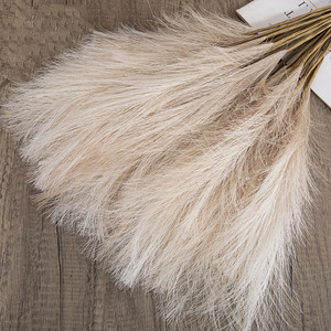 Faux Pampas Fluffy Cream 49 cm Herbe de la Pampa Artificielle pour la Décoration - Product Image 5