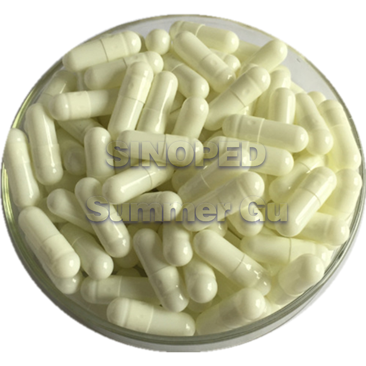 Сертификат раздельности пустых прозрачных твердых желатиновых капсул, размер оболочки