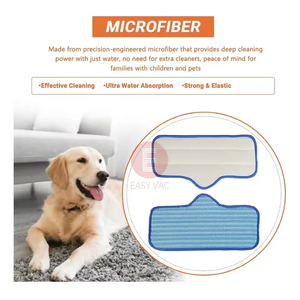 Tampons de serpillière en microfibre personnalisés pour <span class=keywords><strong>nettoyeur</strong></span> <span class=keywords><strong>vapeur</strong></span> <span class=keywords><strong>Dupray</strong></span> <span class=keywords><strong>Neat</strong></span>, réutilisables, lavables en machine, pour sols durs, carrelage, pierre - Product Image 5