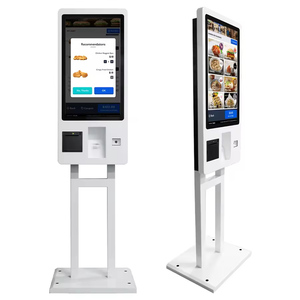 Bán hàng nóng thức ăn nhanh cảm ứng kiosk tùy chỉnh tự phục vụ căng tin thanh toán máy <span class=keywords><strong>POS</strong></span> tốc độ cao tiền mặt đăng ký hệ thống - Product Image 4