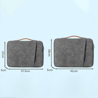 Porte-documents en cuir PU pour ordinateur portable de 16 pouces pour hommes d'affaires Sac à main pour hommes Bureau de luxe pour hommes 15 pouces en cuir