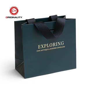 Sacs en papier or et violet avec logo Cadeau de remerciement motif cristal de luxe - Product Image 2