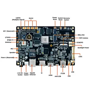 Hot Selling Rochchip 3288 Cortex-a17 Processor Quad Core ARM Android Tablet Motherboard Support Touch Screen