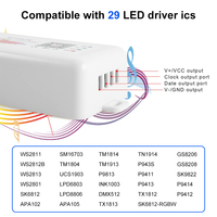 Controlador LED Direccionable por Píxeles ESann SP107E, Modo de Sincronización Musical, Salida de 1 Canal, 6A DC 5V~24V para Tiras de Luces LED de Color de Ensueño