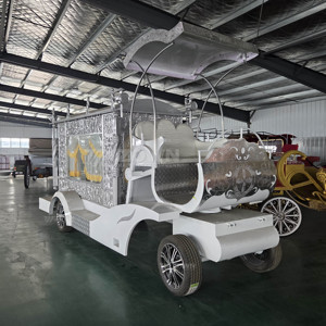 Chariot funéraire électrique à batterie, 6 roues, couleur argent, qualité supérieure à prix abordable - Offre spéciale - Product Image 1