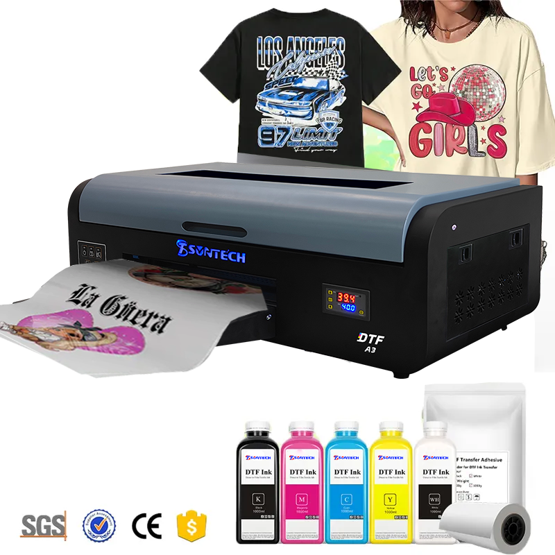 A3 DTF Heat Transfer Printer PET Film T-shirt Textile Printing Machine For Small Business With Good Price