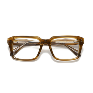 Gafas Rectangulares de Montura Completa, Color Sólido, Lentes de Resina Anti-UV, Unisex para Adultos, Monturas para Corrección de la Visión - Product Image 1