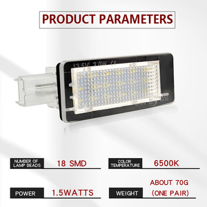 Lampada targa a LED per Renault Espace Scenic II Laguna II Fluence Captur Modus <span class=keywords><strong>Dacia</strong></span> Duster <span class=keywords><strong>Lodgy</strong></span> Logan MCV - Product Image 3