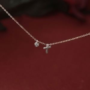Dylam New Arrival <b>Initial</b> Letter Necklace S925 <b>Silver</b> 5A Zirconia T Alphabet 26 Letters <b>Pendant</b> Necklace - Product Image 4