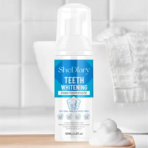 SheDiary Teeth Whitening Mousse Tooth Whitening Cleaning White Teeth Oral Hygiene Toothpaste Bleaching Remove Stains Dental Tool